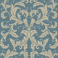 GRANDDUCHESS VLADIMIR blauw gold vintage damast  metallic oriental barok vlies