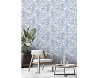 delft bleu leaves vlies