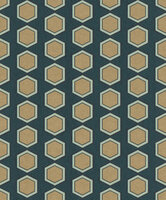 Rasch Emil en Hugo blauw groen goud grafisch 297842