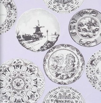  BN Essentially Yours 47521 Dutch Glory behang vlies pink delftware