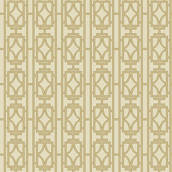 Art Deco empress soft glow gold met beige vlies