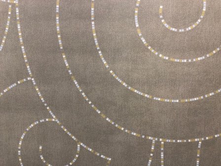 313-05 donker taupe vinyl op vlies