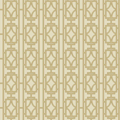 Art Deco empress soft glow gold met beige vlies