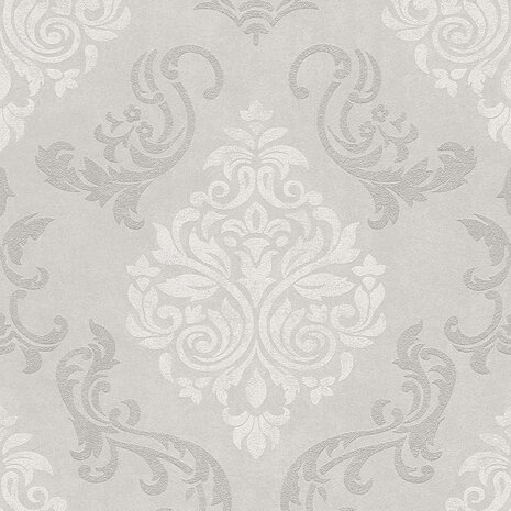 barok  soft taupe met glitters vinyl op vlies
