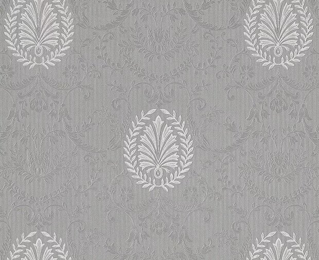 Eijffinger Westminster 320127 grijs zilver taupe glansvinyl  princess mathilde bonaparte empire 