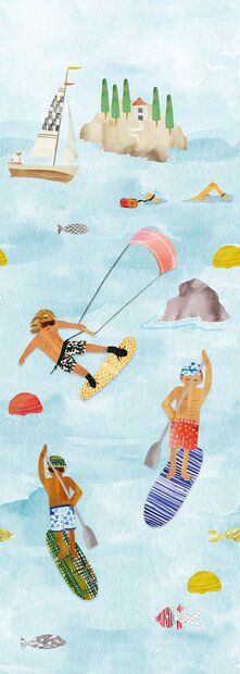 Behangexpresse Kate &amp; Andy Summer Sea Fotobehang INK7481