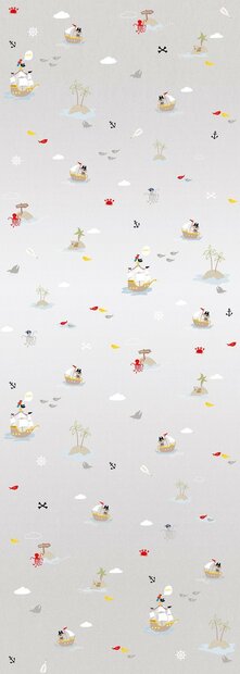 Behangexpresse Kate &amp; Andy Little Pirates Gr Fotobehang INK7468