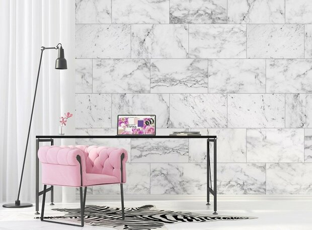 Behangexpresse Light &amp; Dark Fotobehang INK7340 marmer