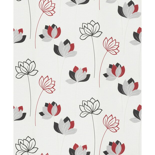 trendy flowers vinyl op vlies