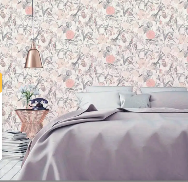 les petites fleurs  et  oiseaux de la reine hofburg vlies behang