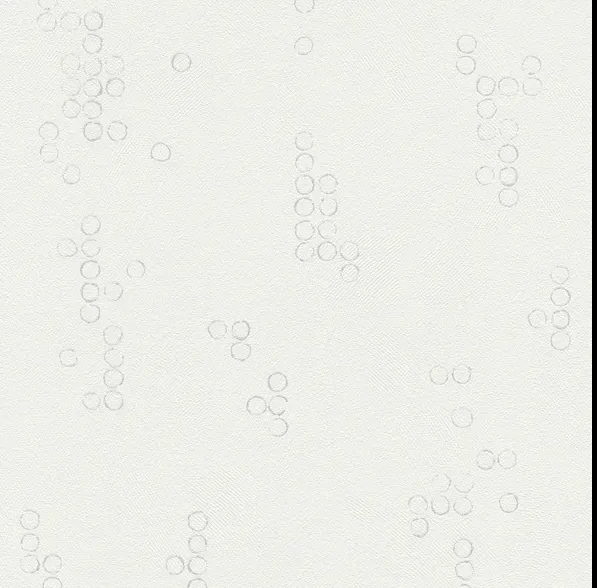 wit met zilver detail rondje modern vinyl. op vlies