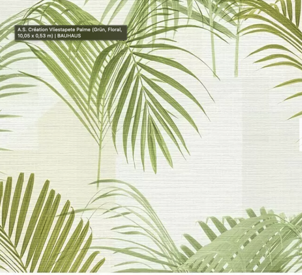 linnenweefsel met bladeren  groen wit vinyl. op vlies