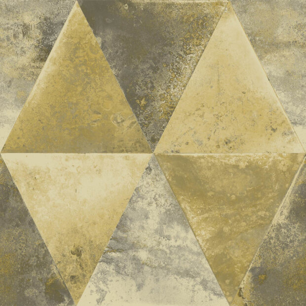 Dutch Wallcoverings Hexagone L625-02  dubai metallic gold