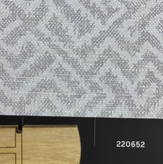 zacht grijs grafisch linnen weefsel vinyl op vlies