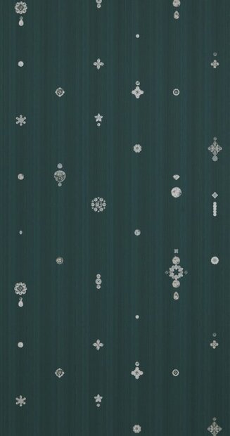 BN Wallcoverings Neo Royal by Marcel Wanders 218653 EMERALD BIJOU  De la duchess vinyl op vlies