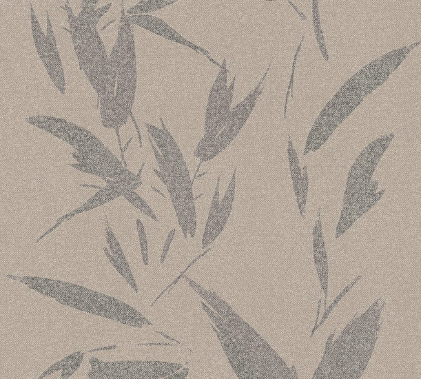 AS Creation New Elegance 37549-3 - 375493 - taupe/ Grijs botanisch linnenweefsel vlies
