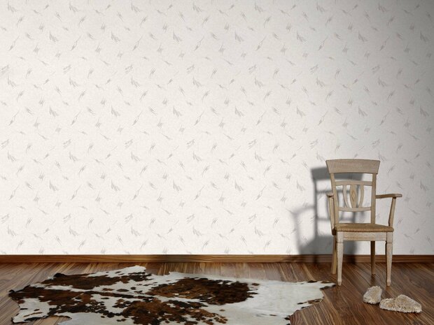 AS Creation 111 Shades of White 3347-18 - 334718 - Wit / Zilver schuimvinyl 