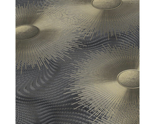 Dutch Wall Decor Erismann Elle Decoration 2 - 10191-15 Zwart/ goud