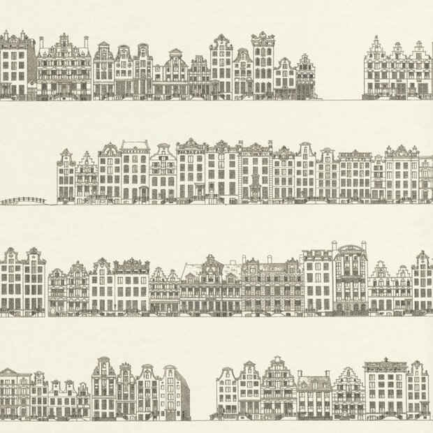 amsterdamse old town skyline 