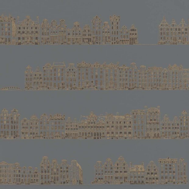 amsterdamse old town skyline 