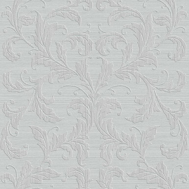 GRANDDUCHESS VLADIMIR grijs zilver vintage damast  metallic oriental barok vlies