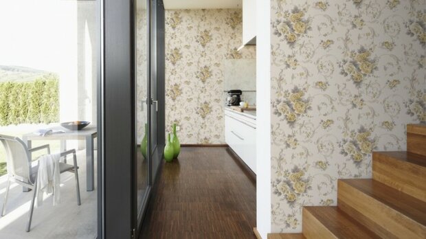 Vlies behang 30647-4 A.s. Creation met gouden glitter 