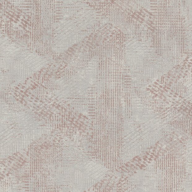 rose goud metalic  grafisch  vlies