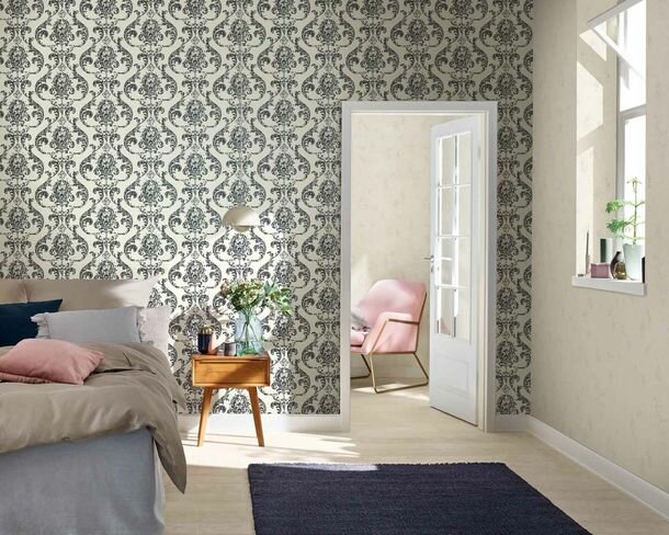 nocturne neige damask  vlies