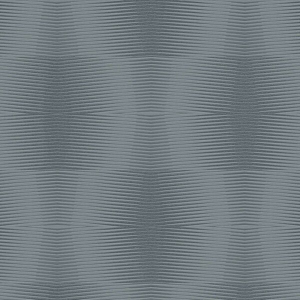 geometrisch art deco grijs  vinyl op vlies behang