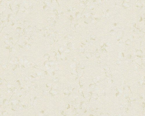 Creme half glans vinyl met blad