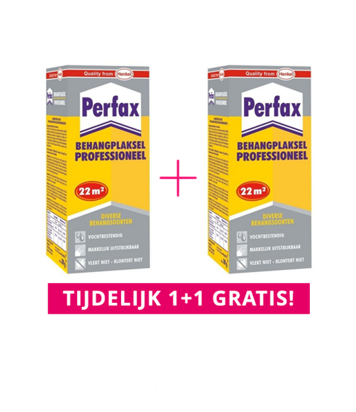Perfax Grijs - Methyl Papierbehang Lijm (4 Rollen) (1 + 1 GRATIS ACTIE!)