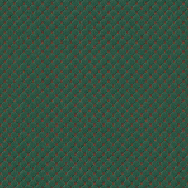 art deco geometrisch  brons groen relief dots oogst als velours vinyl op vlies