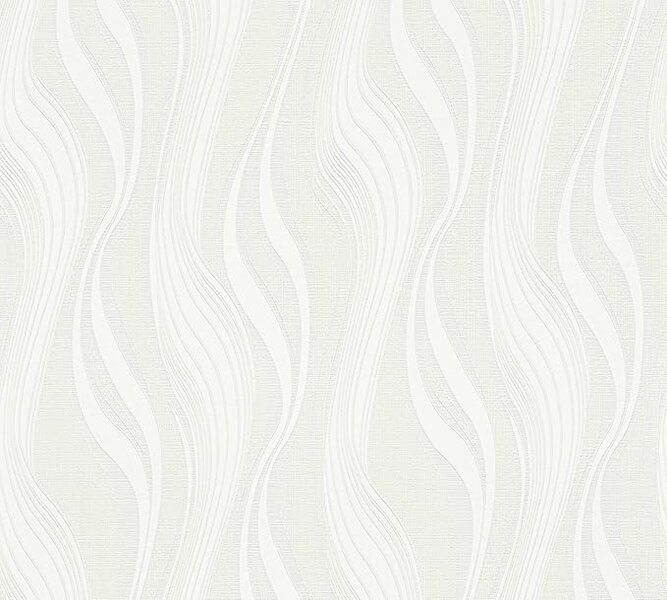 wit /off white grafisch vinyl op vlies