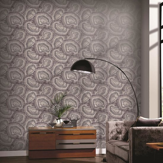 Arthouse Minerals behang Amesthyst & Grey 904000