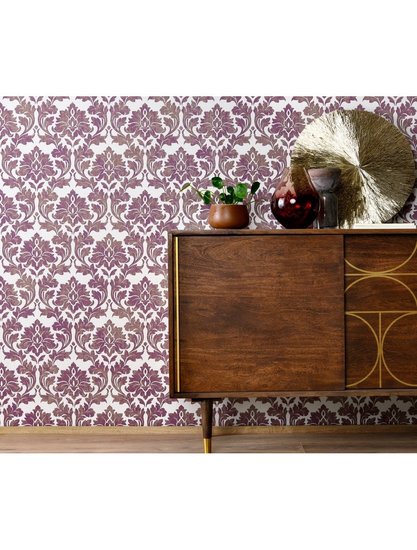 grandduchess vladimir grandsalon  aubergine baroc met gouden glitter  vlies 