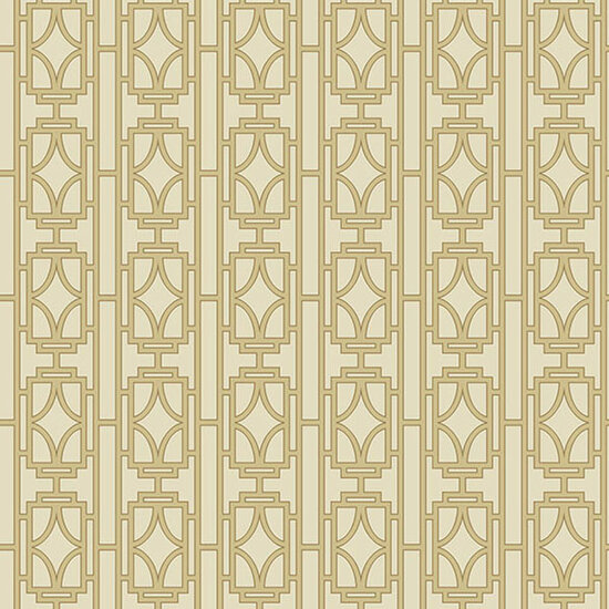 Art Deco empress soft glow gold met beige vlies