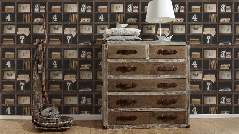 collectors bookcase  vinyl op vlies