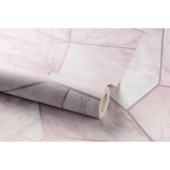 pink marmer goud grafisch  papier behang 