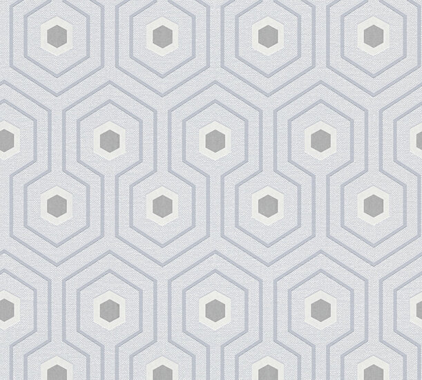 Art Deco grijs grafisch  geometrische relief vinyl op vlies