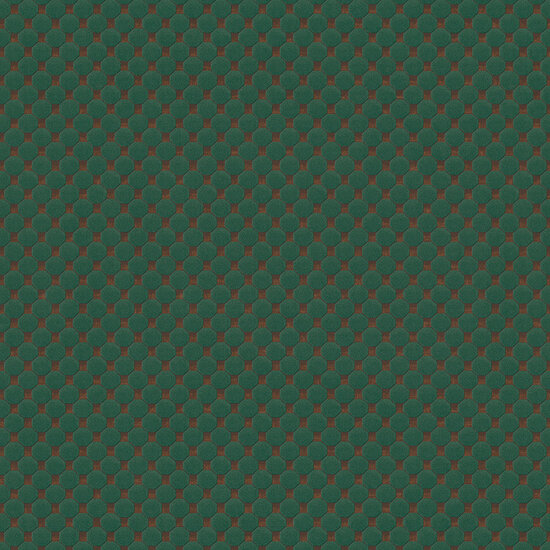 art deco geometrisch  brons groen relief dots oogst als velours vinyl op vlies