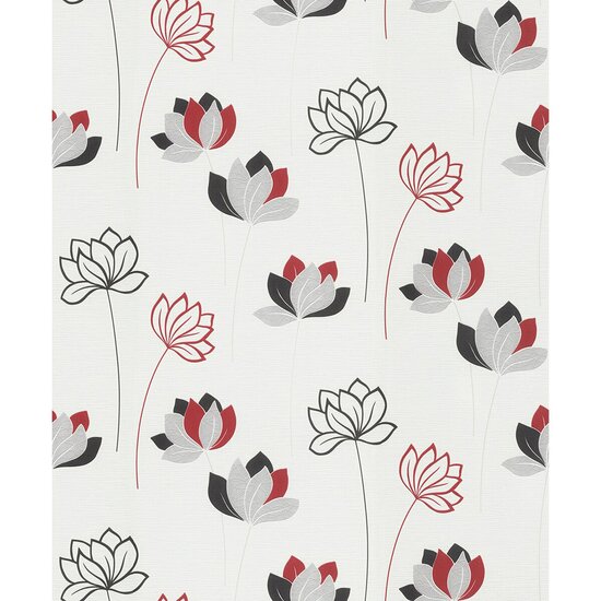 trendy flowers vinyl op vlies