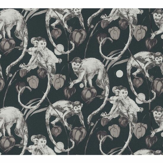 michalsky monkey business black  hotel chique vinyl op vlies