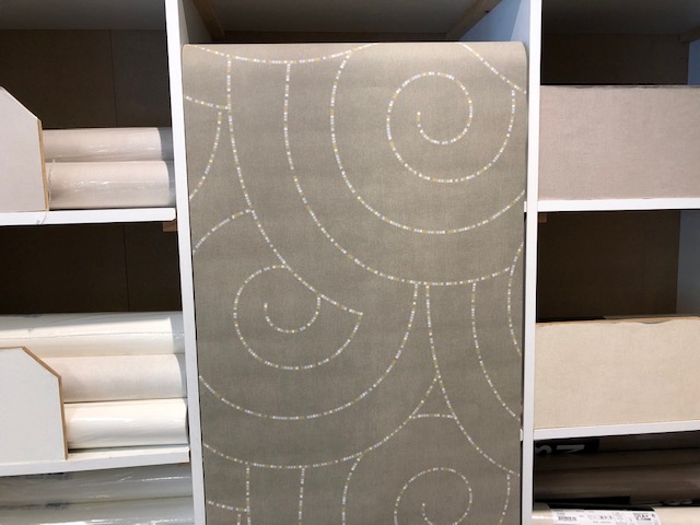 Pakket 4 Rollen - 313-05 donker taupe vinyl op vlies